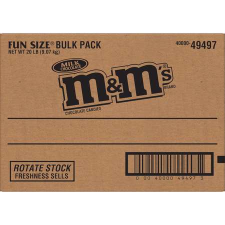 M&Ms M&M's Fun Size Milk Chocolate 20lbs 307744